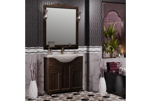 Тумба с раковиной Opadiris Тибет 85 с декоративной решеткой, нагал - 3