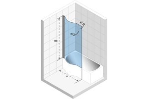 Шторка на ванну Riho Novik Z108 Dorado L - 3