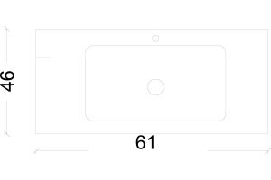 Раковина - столешница Armadi Art Vallessi 60 белая - 2
