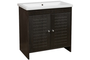 Тумба под раковину Stella Polar Монтоне 80 темное дерево