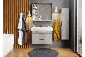 Зеркало-шкаф Onika Девис 80 бетон чикаго (208093) - 3