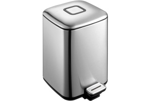 Ведро для мусора Weltwasser WW MILA MT 12L матовый хром (10000000886)