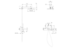 Душевая система ABBER Daheim черный матовый (AF8218B) - 3