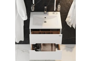 Тумба под раковину Onika Айленд 60 белый (106114) - 2