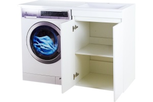 Тумба под стиральную машину Misty Фостер 55 белая глянцевая - 3