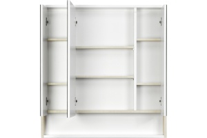 Зеркало-шкаф Aquaton Рико 80 белый-светлое дерево - 2