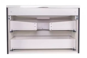 Тумба под раковину Style Line Бергамо мини 90 черная - 3