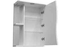 Зеркало-шкаф Polar Волна Верея 55 R с подсветкой белый - 2