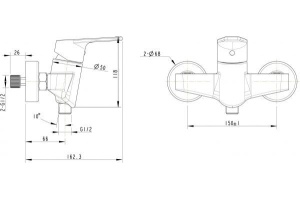 F95299C-1 Смеситель для душа Line (266763) - 2