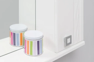 Зеркало-шкаф Onika Лига 52 R с подсветкой белый  - 2