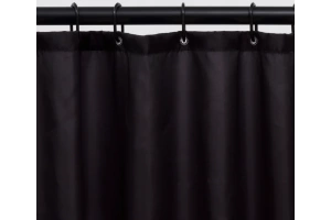 Штора для ванной Wasserkraft Nau 200х200 черный - 3