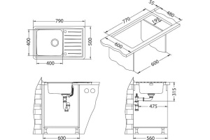 Мойка кухонная Alveus Galeo 20 - 3