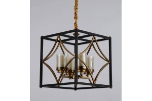 Подвесная люстра LUMINA DECO Quadrato LDP 1223-4 BK+MD - 2