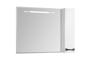 Зеркало-шкаф Aquaton Диор 80 R  с подсветкой и подогревом белый
