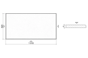 Столешница под раковину Armadi Art Lucido 100 серый - 3