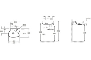 Рукомойник Jacob Delafon Nouvelle Vague EGK112 - 2