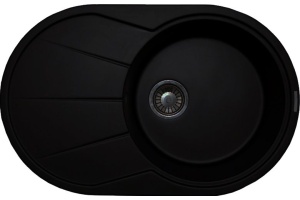 Мойка кухонная Lava E3 чёрный металлик