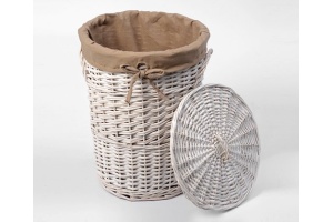 Корзина для белья Wasserkraft Aller WB-106-M белая, средняя - 2