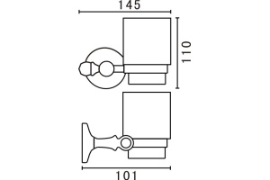 Стакан Art&max ANTIC CRYSTAL (AM-E-2668SJ-Do) - 3