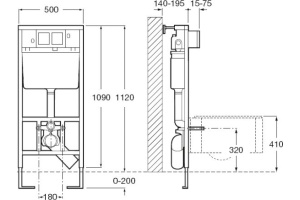 Система инсталляции для унитазов Laufen Lis CW1 8.9466.0 - 2