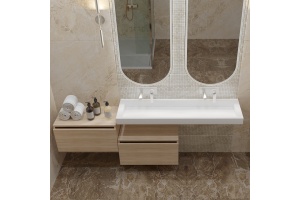 Тумба Armadi Art Flat Valessi Uno-S 60 подвесная светлое дерево