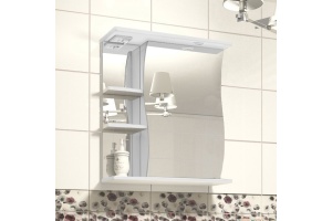 Зеркало-шкаф Style Line Волна 60 см (ЛС-00000121) - 3