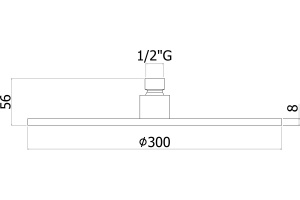 Верхний душ Paffoni Master King ZSOF079CR хром - 3