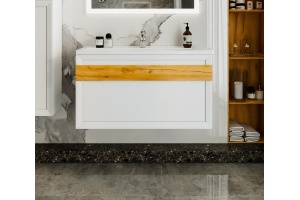 Тумба под раковину Бриклаер Берлин 100 белый глянец (4627125416095) - 2