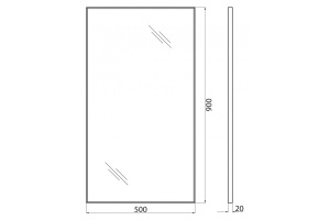 Зеркало BelBagno SPC-AL-500-900 - 2