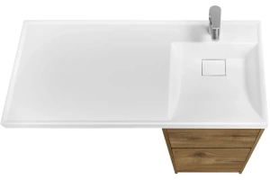 Тумба с раковиной Aquaton Лондри 40 светлое дерево - 2