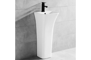 Раковина напольная CeramaLux N 33 см белый (G-515)