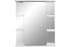 Зеркало-шкаф Stella Polar Концепт Лаура 70 R с подсветкой белый
