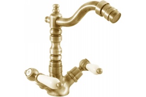 Смеситель для биде Rav Slezak Morava retro золото