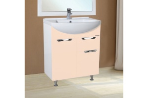 Тумба с раковиной Bellezza Альфа 65 бежевая с ящиком - 2