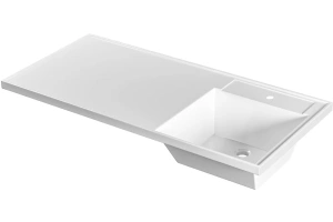 Раковина над стиральной машиной Санта Лидер 100 R белый