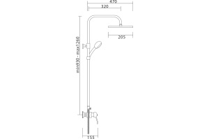 Душевая стойка Veragio Grazia VR.GRZ-9950.CR хром - 3
