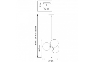 Люстра на штанге Lightstar Croco 815031 - 2