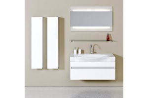 Тумба для комплекта Aqwella 5 stars Бергамо 100 белая - 2