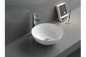 Раковина накладная CeramaLux N 41.5 см белый (104)