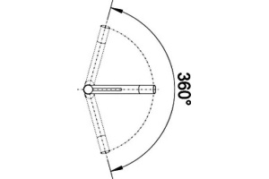 Смеситель Blanco Alta Compact 518810 для кухонной мойки - 3