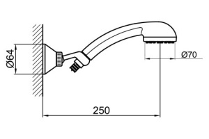 Душевой гарнитур Webert Sax (AC0389015) - 2
