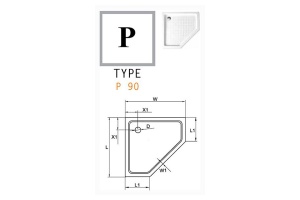 Поддон для душа Cezares Tray 90 (TRAY-A-P-90-15-W0) - 2