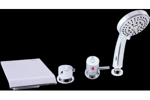 Смеситель на борт ванны термостатический Rav Slezak Dunaj хром