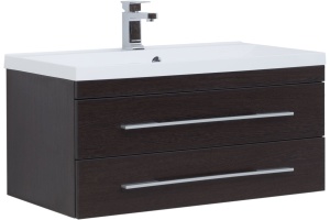Тумба с раковиной Aquanet Нота 90 венге