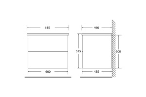 Тумба под раковину BelBagno Etna 60 светлое дерево - 3