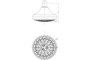 Верхний душ Lemark LM8042C - 2