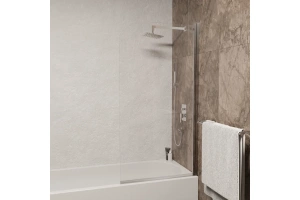 Шторка на ванну RGW Screens SC-109 80x150 профиль хром стекло прозрачное