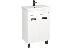 Тумба с раковиной Onika Балтика-Квадро Black 60 белый (106139)
