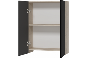 Шкаф-пенал Misty Поло 60 черный матовый - 2