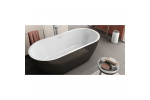 Акриловая ванна Kolpa San Dalia 170х80 черно-белая - 2